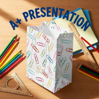 Back to school colourful paper clips