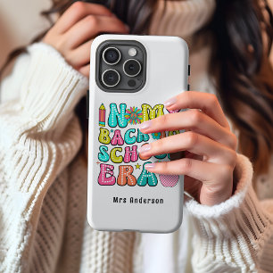 Back to school colourful retro teacher  Case-Mate iPhone 14 pro max case