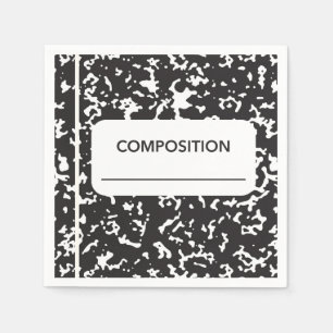 Back to School Composition Notebook Napkin