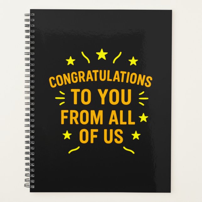 Back to School Congratulations – Quote  Planner (Front)