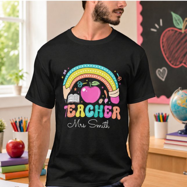 Back to School Coquette Custom Name T-Shirt (Back to School Coquette Custom Name T-Shirt)