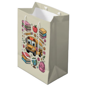 Back to School Coquette Teacher Kindergarten PreK Medium Gift Bag
