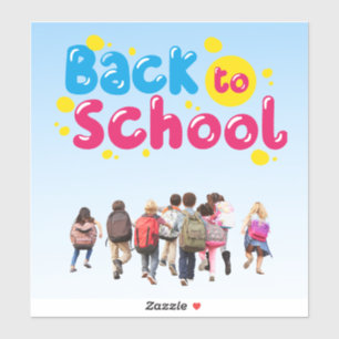 Back to School Custom-Cut Vinyl Sticker