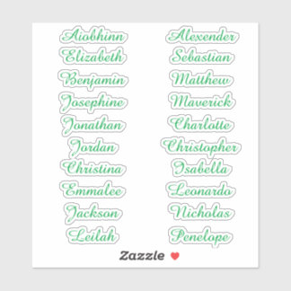 Back to School Custom Multiple Name Stickers