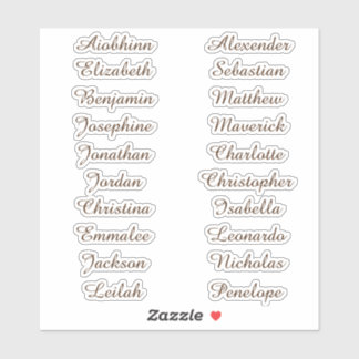 Back to School Custom Multiple Name Stickers