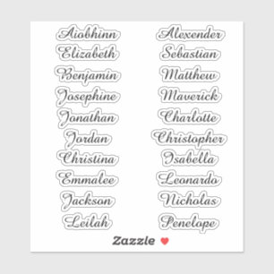Back to School Custom Multiple Name Stickers