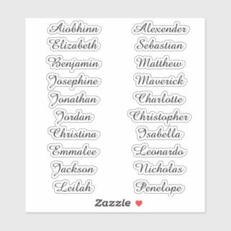 Back to School Custom Multiple Name Stickers