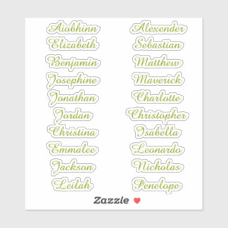 Back to School Custom Multiple Name Stickers