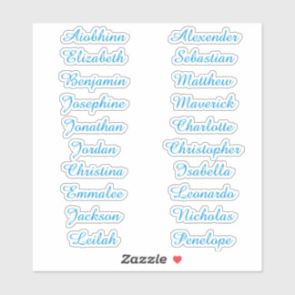 Back to School Custom Multiple Name Stickers