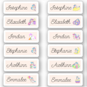 Back to School Custom Multiple Name Stickers