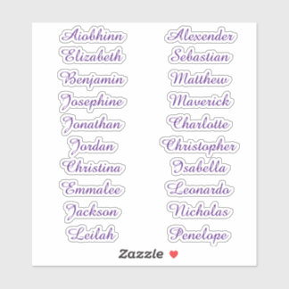 Back to School Custom Multiple Name Stickers