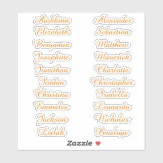 Back to School Custom Multiple Name Stickers