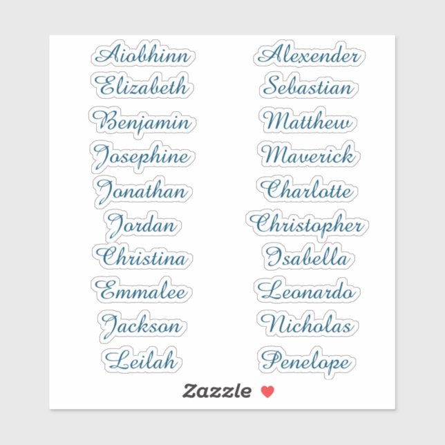 Back to School Custom Multiple Name Stickers (Sheet)