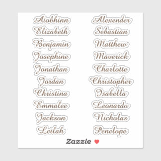 Back to School Custom Multiple Name Stickers