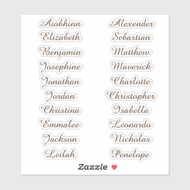 Back to School Custom Multiple Name Stickers (Sheet)