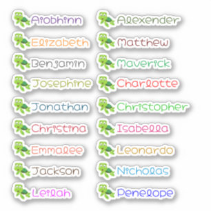 Back to School Customized Multiple Names Stickers