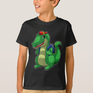 Back To School Cute Crocodile Funny Croc Backpack  T-Shirt
