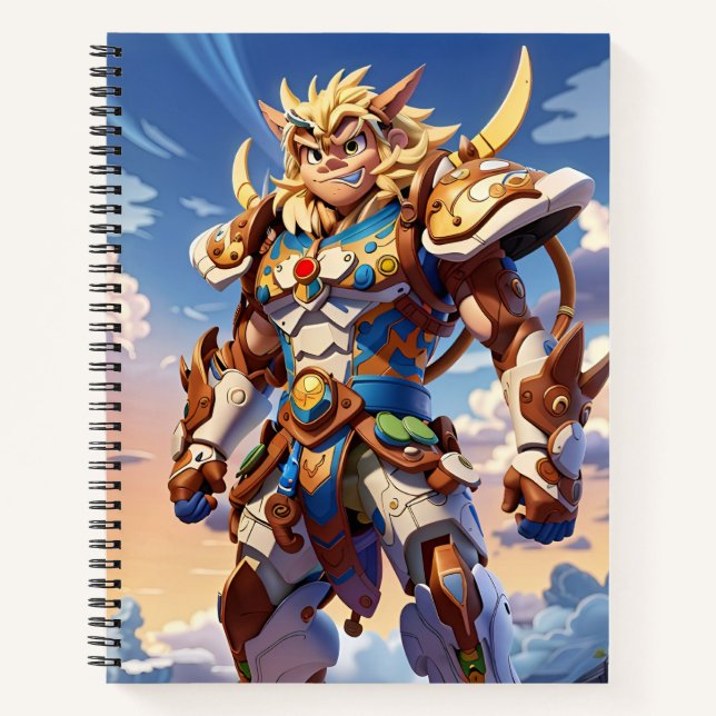 Back to School Cute Kids Notebook | Fun Animated  (Front)