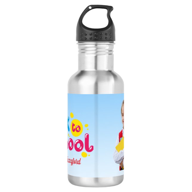 Back to School Cute Kids Student  532 Ml Water Bottle (Front)