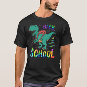 Back To School Dinosaur Tye Dye Teacher Students B T-Shirt