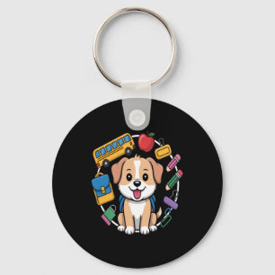 Back To School Dog Lovers Keychain