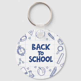 Back to School Doodle Keychain