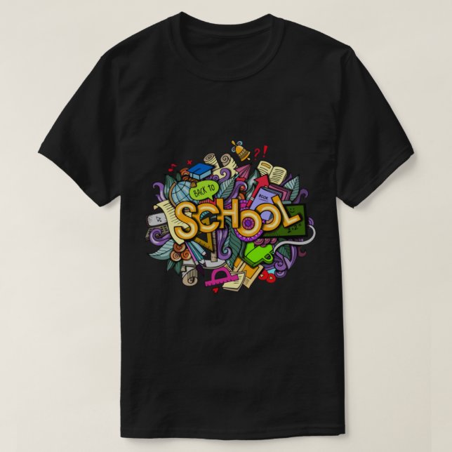 Back to School Doodles Art   T-Shirt (Design Front)