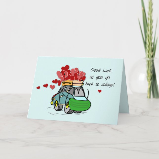 Back to School During COVID-19 Car Load of Hearts Card (Front)