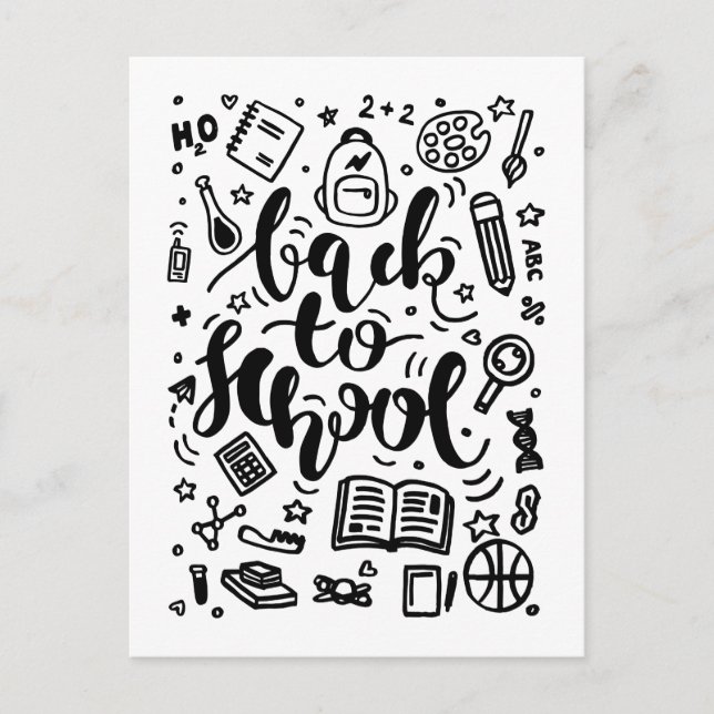 Back to School Education Postcard (Front)