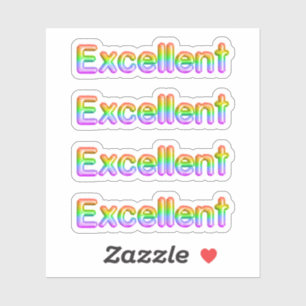 Back to School "Excellent" Stickers