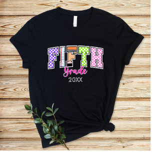 Back to School Fifth Grade Varsity T-Shirt