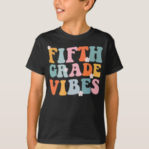 Back To School Fifth Grade Vibes Student Teacher T-Shirt