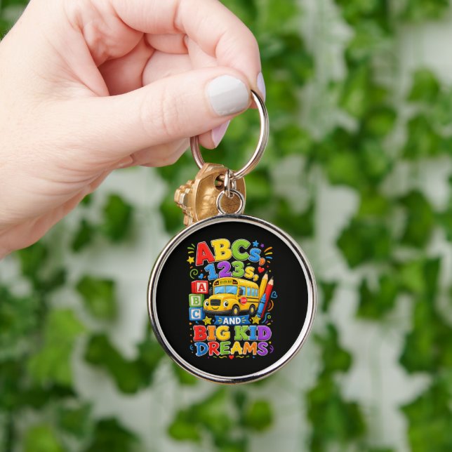 Back to School First Day Big Kid Dreams Keychain (Hand)