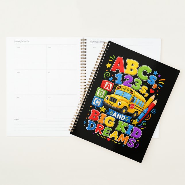 Back to School First Day Big Kid Dreams Planner (Display)