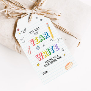Back to School First Day Favour Tags