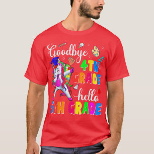 Back To School First Day Hello 5th Grade Unicorn G T-Shirt