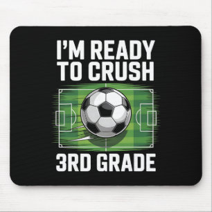 Back To School First Day Of 3rd Grade Soccer Boys  Mouse Pad