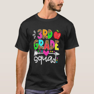 Back To School First Day Of 3rd Grade Squad Teache T-Shirt