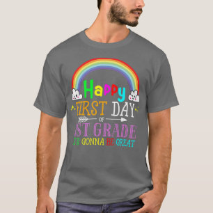 Back to School First Day Of First Grade Hello 1st T-Shirt
