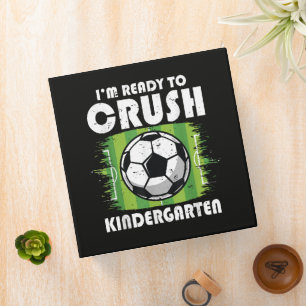 Back to School First Day of Kindergarten Soccer Binder