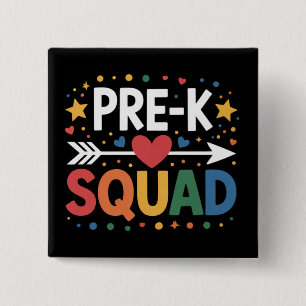 Back to School First Day of Pre-K Preschool  2 Inch Square Button