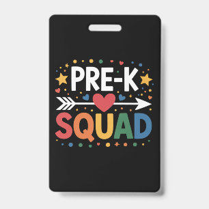 Back to School First Day of Pre-K Preschool  Badge