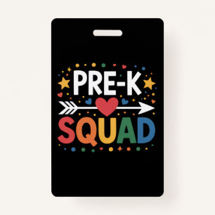 Back to School First Day of Pre-K Preschool  Badge