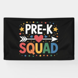 Back to School First Day of Pre-K Preschool  Banner