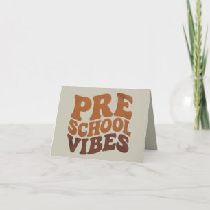 Back to School First Day of Pre-K Preschool Groovy Announcement