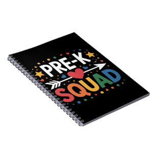 Back to School First Day of Pre-K Preschool Notebook