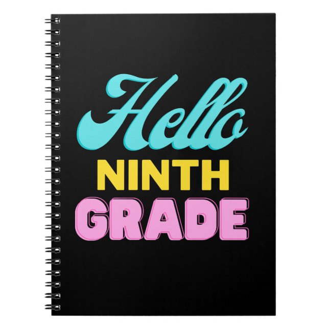 Back to School, First Day Of School  Notebook (Front)