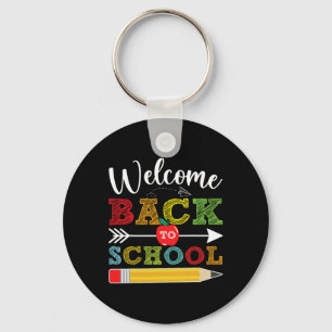 Back To School First Day Of School Teachers Keychain