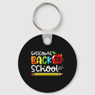 Back To School First Day Of School Teachers Studen Keychain