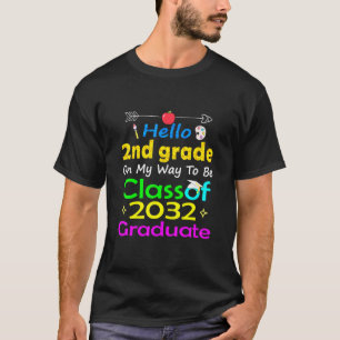 Back To School First Day Of Second Grade Hello 1st T-Shirt